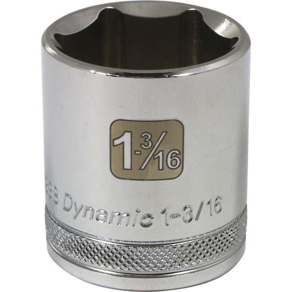 1/2" Drive, 1-3/16" SAE Socket, 6 Points
